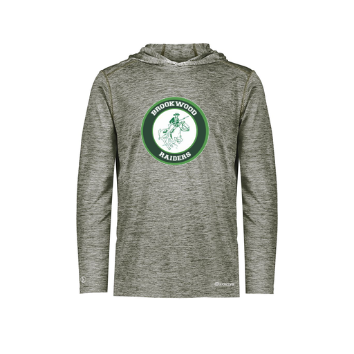 [FOLHCGGY-AS-LOGO1] Decker Men's Charge Hoodie (Adult S, Gray, Logo 1)