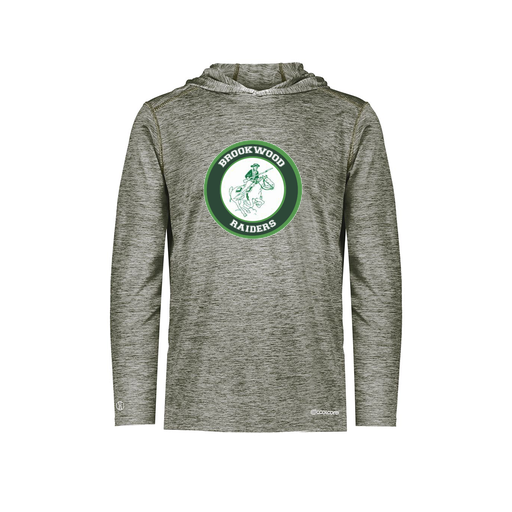 [FOLHCGGY-YS-LOGO1] Decker Youth Charge Hoodie (Youth S, Gray, Logo 1)