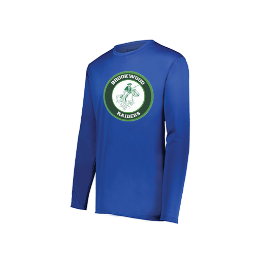 [222822.060.XS-LOGO1] Men's LS Smooth Sport Shirt (Adult XS, Royal, Logo 1)