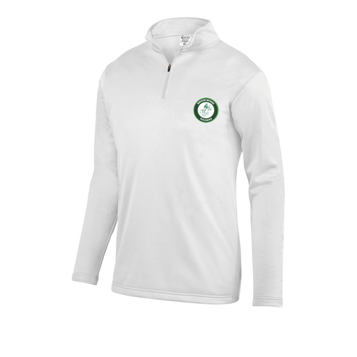 [DFW-FFQZ-WHT-AS-LOGO1] Decker Men's FlexFleece 1/4 Zip (Adult S, White, Logo 1)