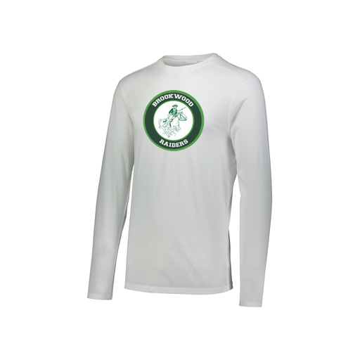 [FTLCUBWH-YS-LOGO1] Decker Youth Tri-Blend T-Shirt - Long Sleeve (Youth S, White, Logo 1)