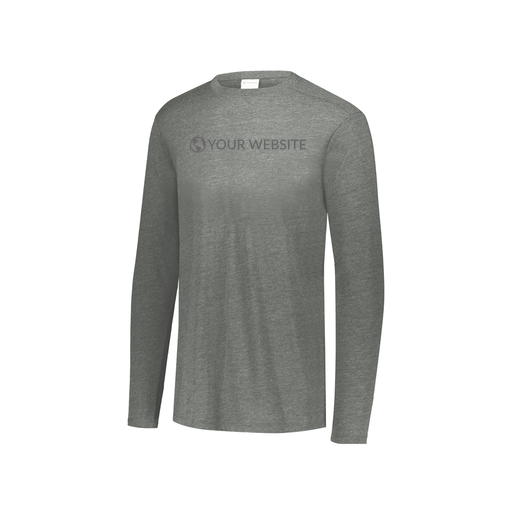 [FTLCUBGY-YS-LOGO2] Youth LS Ultra-blend T-Shirt (Youth S, Gray, Logo 2)