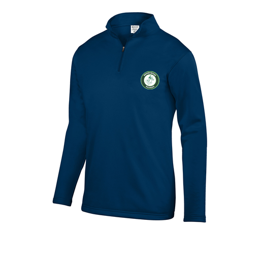 [5508.065.S-LOGO1] Decker Youth FlexFleece 1/4 Zip (Youth S, Navy, Logo 1)