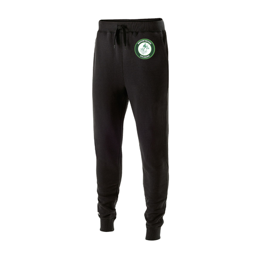 [229648.080.S-LOGO1] Youth 60/40 Fleece Jogger (Youth S, Black, Logo 1)