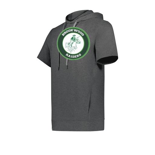 [222605-GRY-YS-LOGO1] YOUTH VENTURA SOFT KNIT SHORT SLEEVE HOODIE (Youth S, Gray, Logo 1)