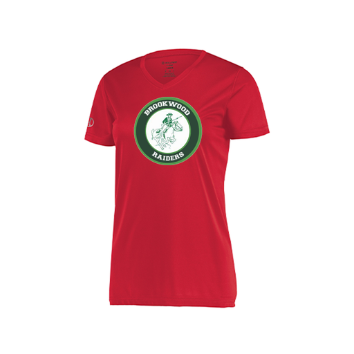 [222820.083.S-LOGO1] Ladies Movement Dri Fit Shirt (Female Adult S, Red, Logo 1)