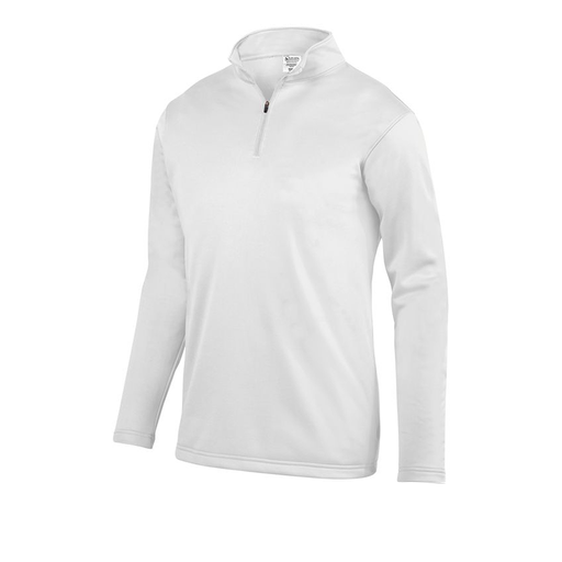 [DFW-FFQZ-WHT-AS-LOGO5] Decker Men's FlexFleece 1/4 Zip (Adult S, White, Logo 5)